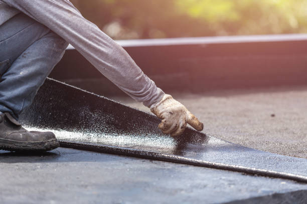 Professional Waterproofing technician working in Morristown, NJ